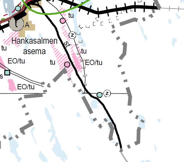 KAUPPILA NIINIMÄKI 110 kv Tätä voimajohtoyhteyttä ei ole ollut Keski-Suomen maakuntakaavassa.