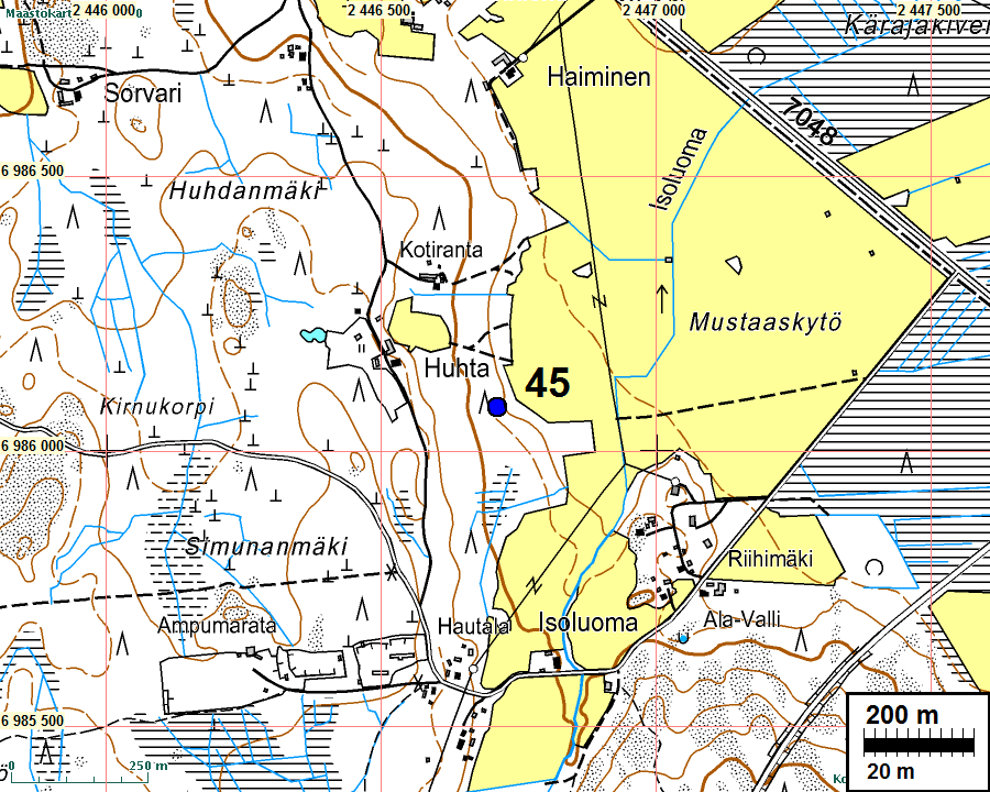 33 1: 12 000 LAPUA 46 KIVINIEMI Rauh.