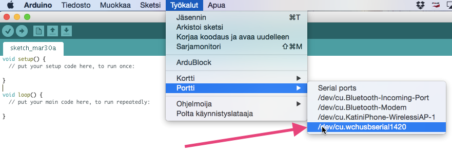 Alkuvalmistelut: Ohjelmiston asennus Lataa Arduino IDE ohjelmisto koneellesi osoitteesta https://www.arduino.