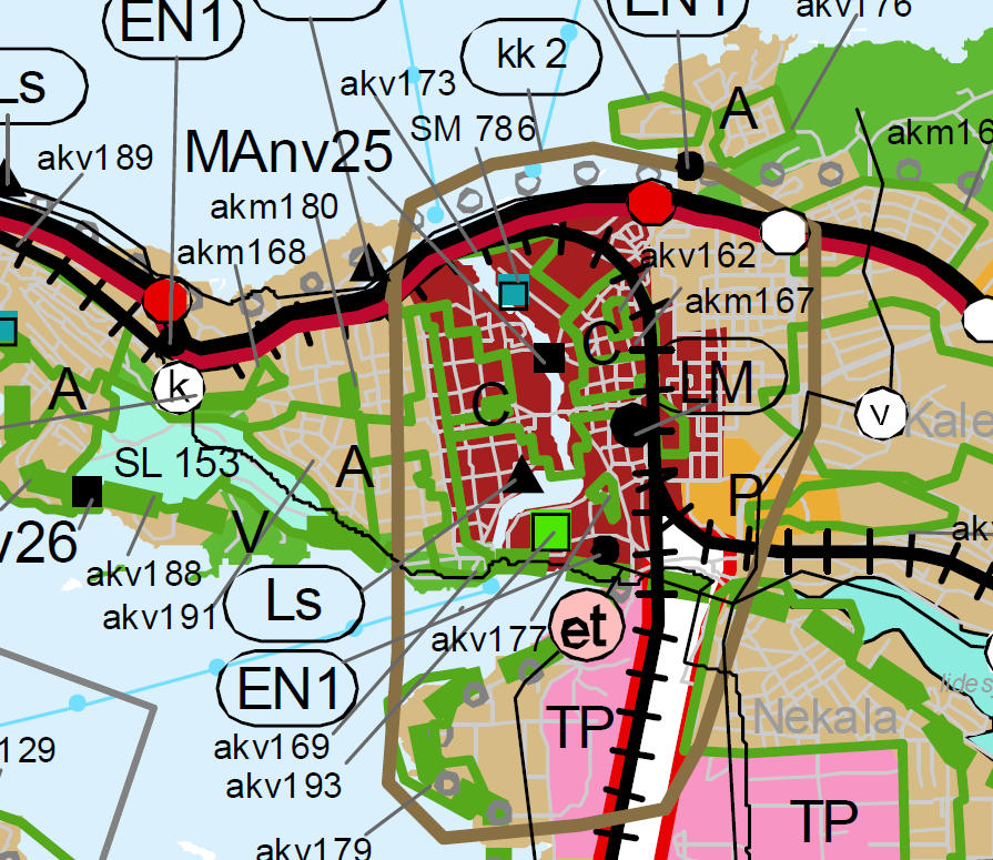 3.2 Suunnittelutilanne 3.2.1 Kaava-aluetta koskevat suunnitelmat, päätökset ja selvitykset 3.2.1.2 Maakuntakaava Valtioneuvosto on vahvistanut Pirkanmaan maakuntakaavan 29.3.2007.