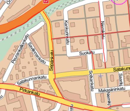 bussilinja. Sepänkadulle on suunniteltu joukkoliikennekaistoja, jotka vaatisivat nykyistä katualuetta enemmän tilaa ja aiheuttaisivat koulun tontin luoteiskulman muuttamisen osaksi katualuetta.
