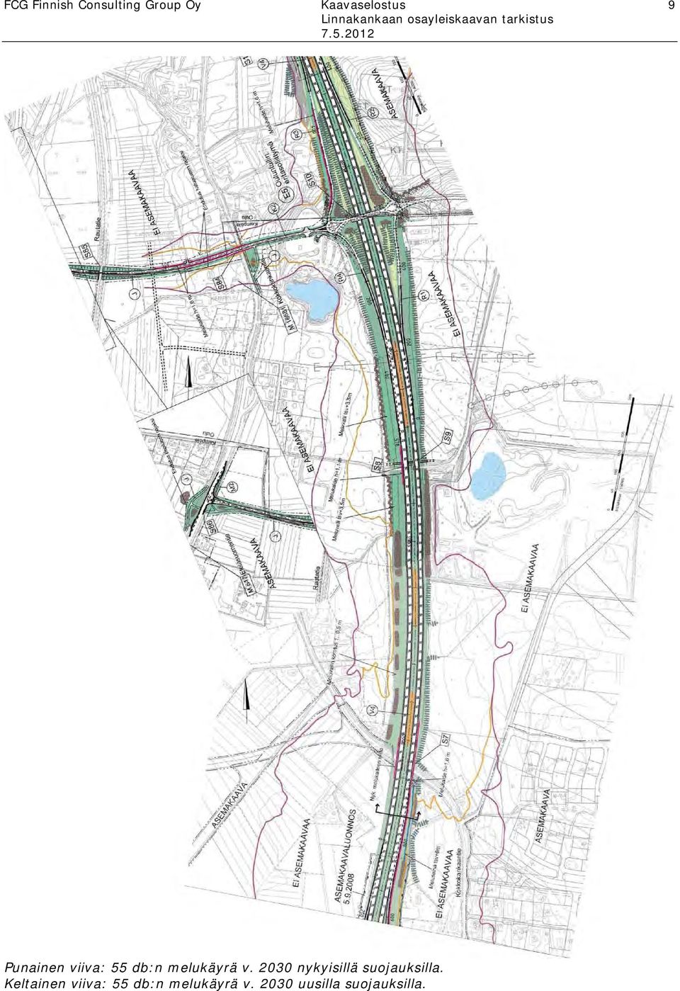 melukäyrä v. 2030 nykyisillä suojauksilla.