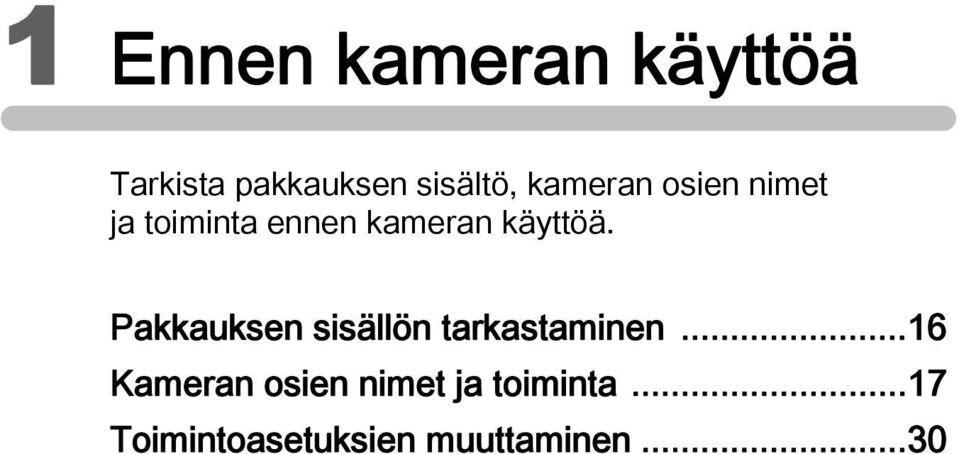 Pakkauksen sisällön tarkastaminen.