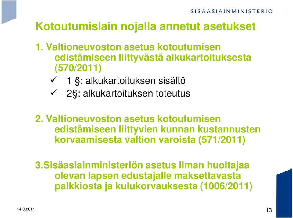 sisältö 2 : alkukartoituksen toteutus 2.