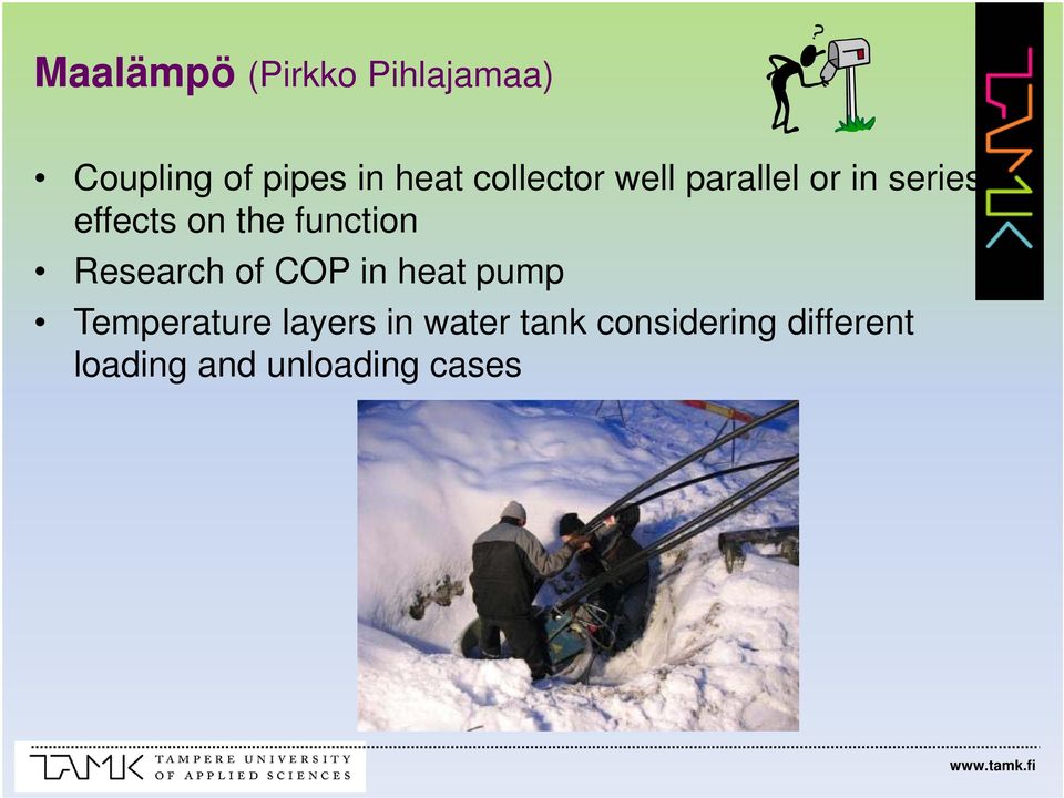 function Research of COP in heat pump Temperature layers