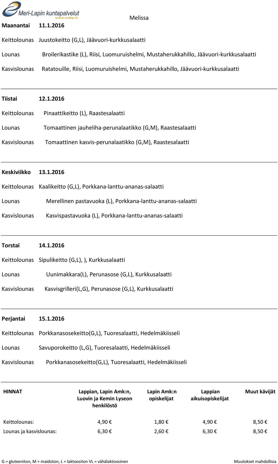 Jäävuori-kurkkusalaatti Tiistai 12