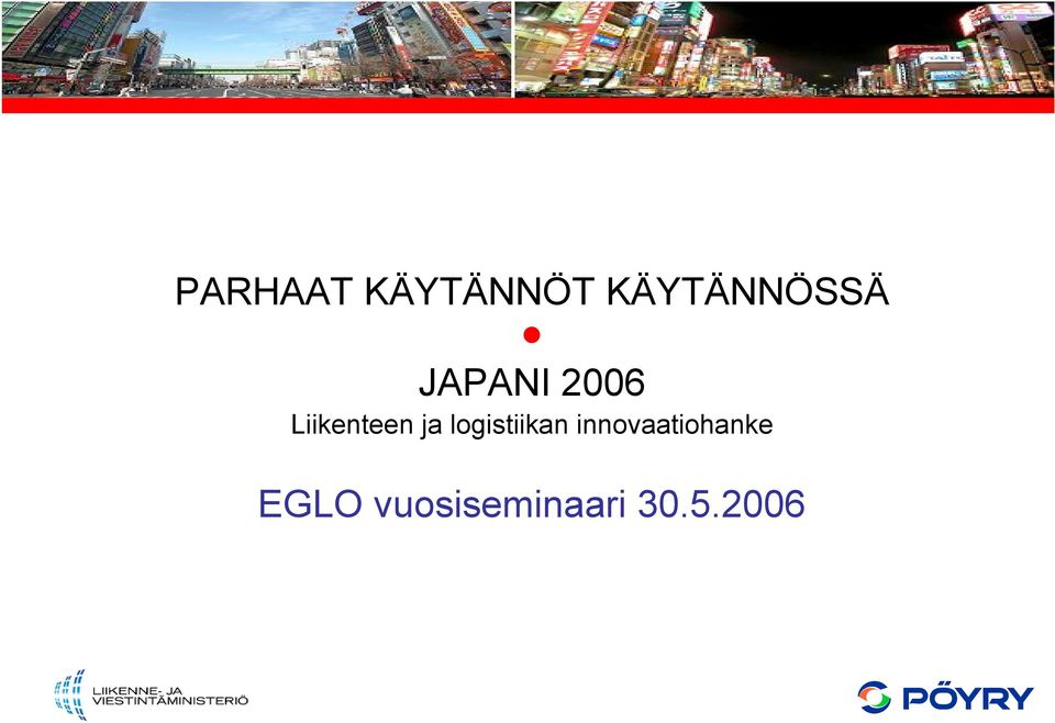 Liikenteen ja logistiikan
