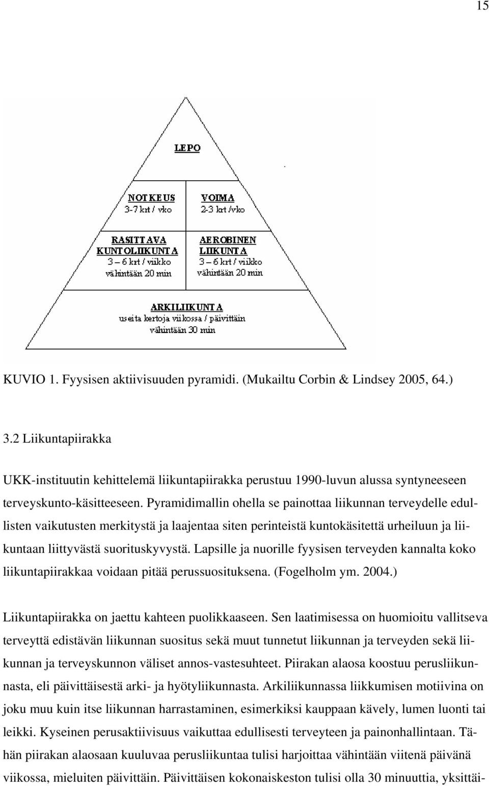 Pyramidimallin ohella se painottaa liikunnan terveydelle edullisten vaikutusten merkitystä ja laajentaa siten perinteistä kuntokäsitettä urheiluun ja liikuntaan liittyvästä suorituskyvystä.