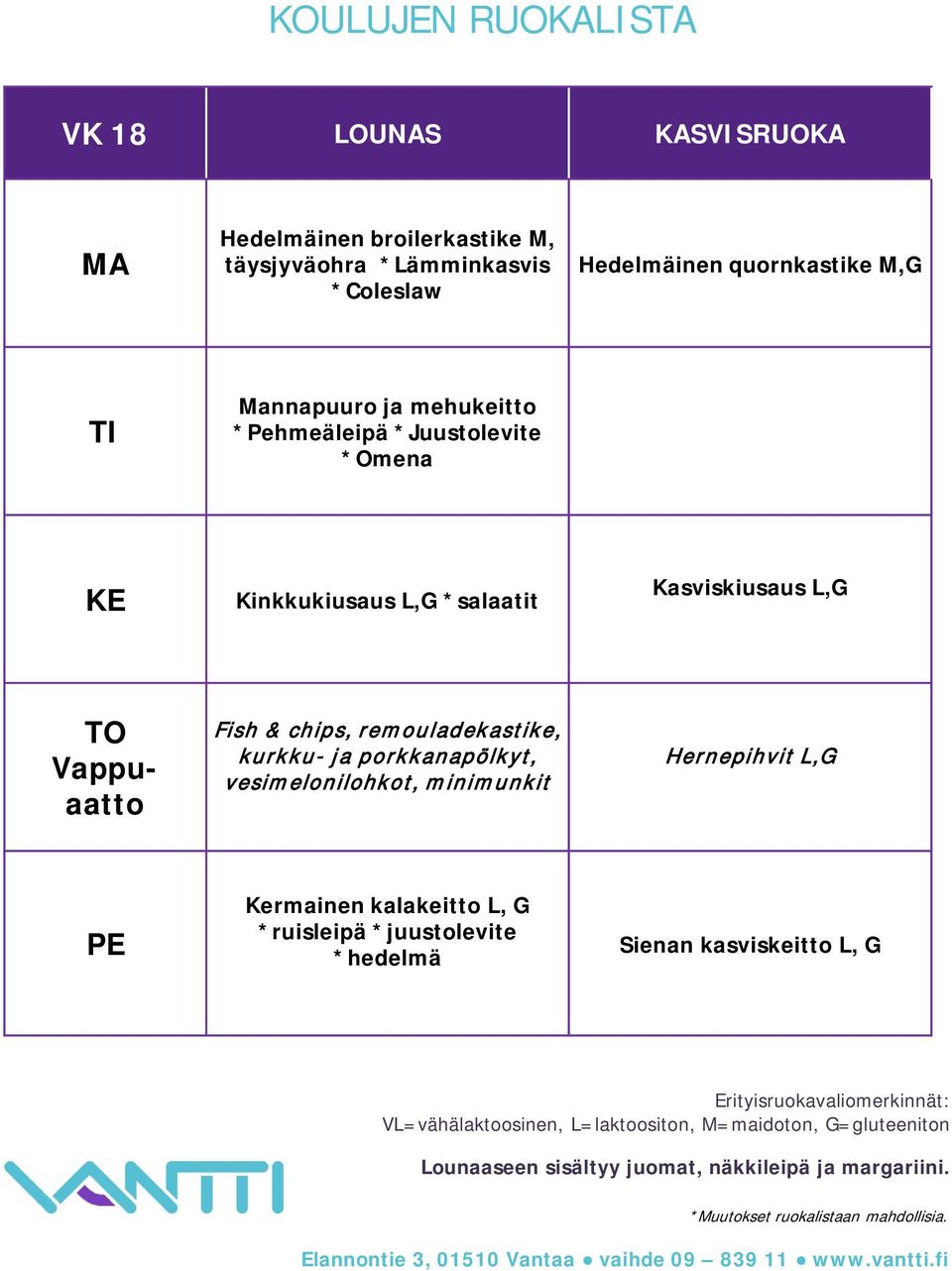 Kasviskiusaus L,G Vappuaatto Fish & chips, remouladekastike, kurkku- ja porkkanapölkyt, vesimelonilohkot,