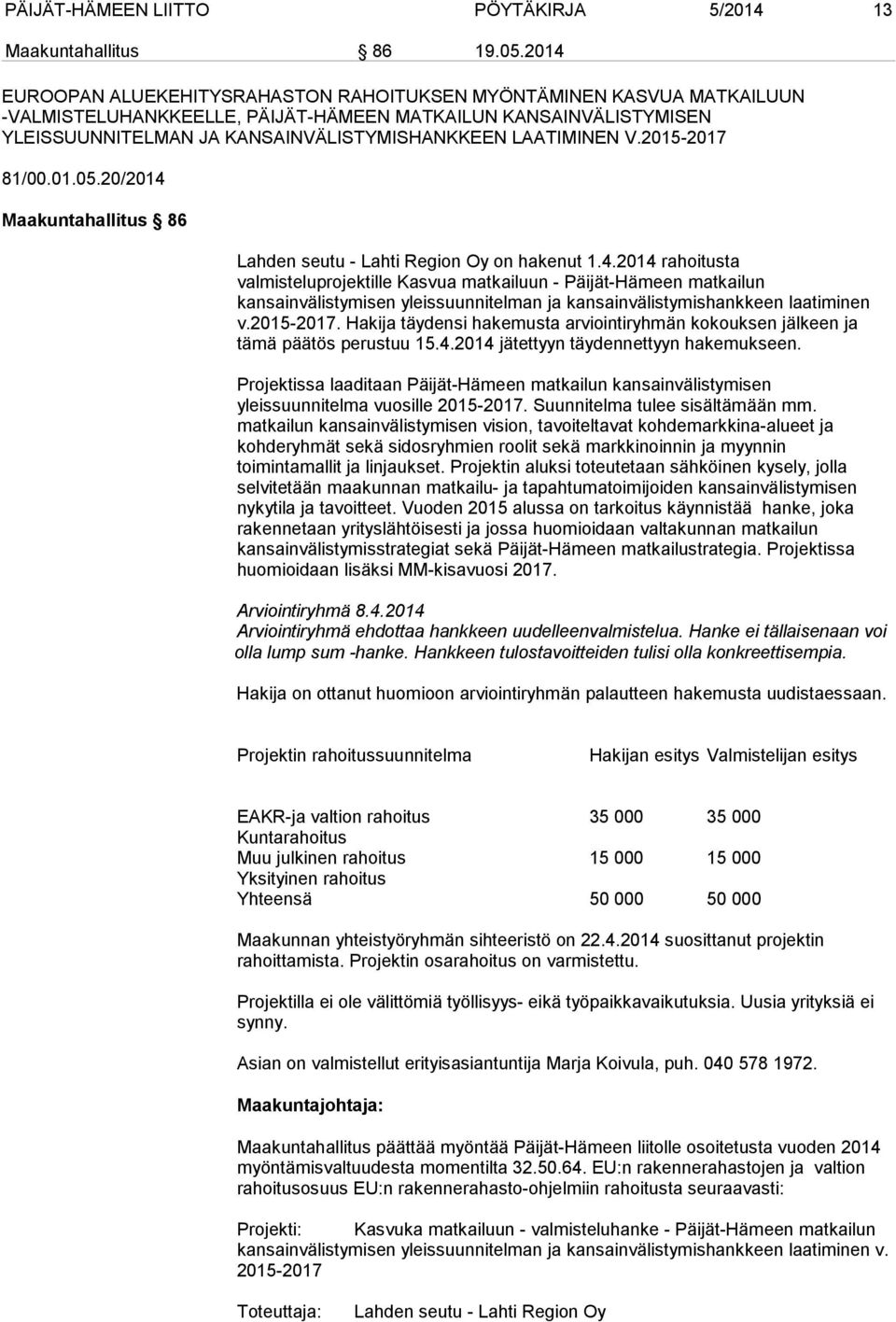 LAATIMINEN V.2015-2017 81/00.01.05.20/2014 