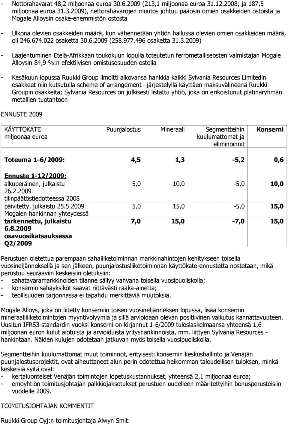 1 miljoonaa euroa 31
