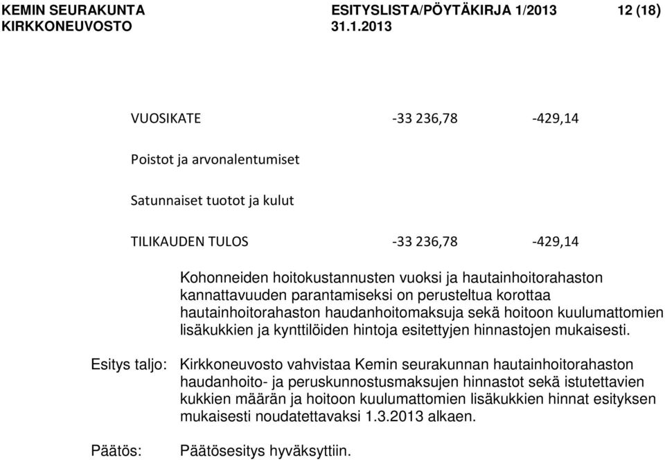 sekä hoitoon kuulumattomien lisäkukkien ja kynttilöiden hintoja esitettyjen hinnastojen mukaisesti.