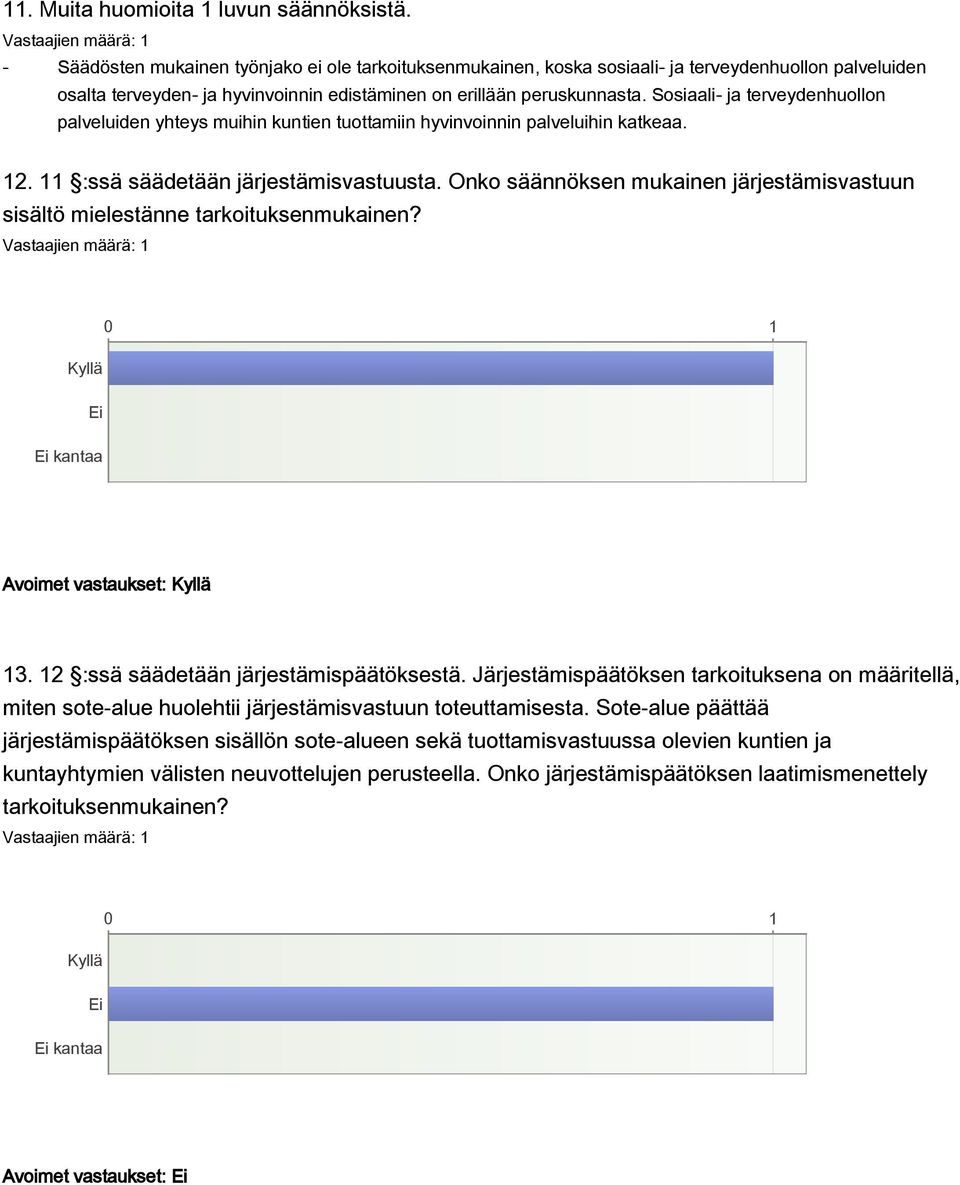 Sosiaali- ja terveydenhuollon palveluiden yhteys muihin kuntien tuottamiin hyvinvoinnin palveluihin katkeaa. 12. 11 :ssä säädetään järjestämisvastuusta.