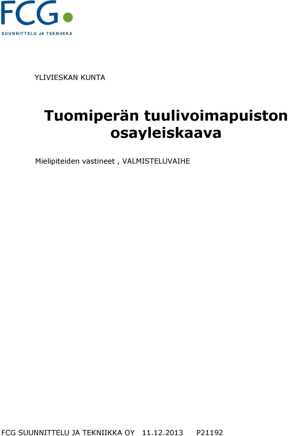 tuulivoimapuiston osayleiskaava