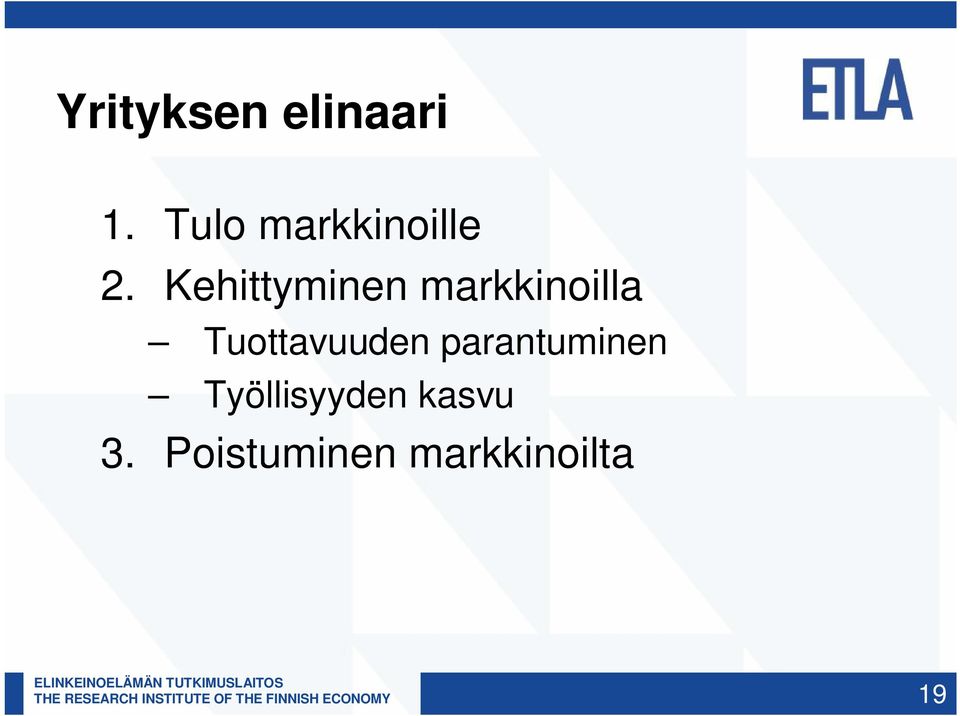 Kehittyminen markkinoilla