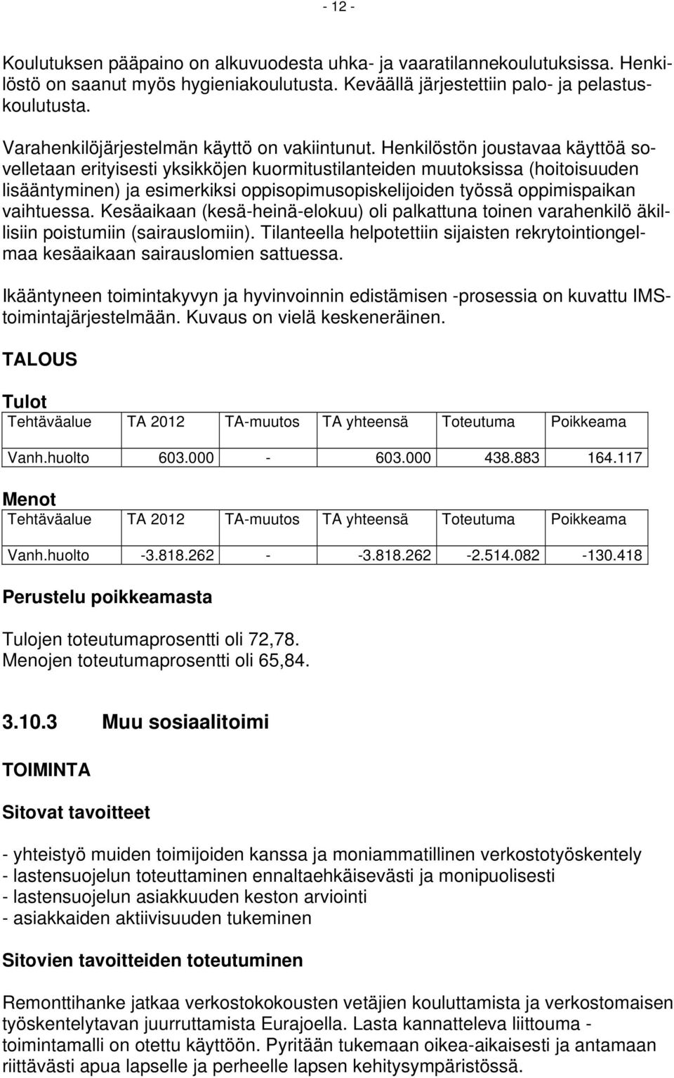 Henkilöstön joustavaa käyttöä sovelletaan erityisesti yksikköjen kuormitustilanteiden muutoksissa (hoitoisuuden lisääntyminen) ja esimerkiksi oppisopimusopiskelijoiden työssä oppimispaikan vaihtuessa.