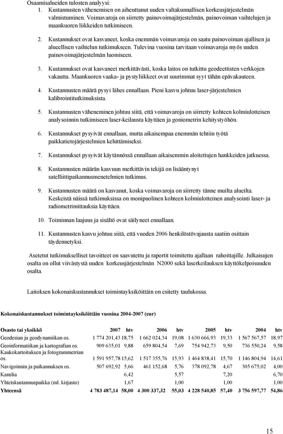 Kustannukset ovat kasvaneet, koska enemmän voimavaroja on saatu painovoiman ajallisen ja alueellisen vaihtelun tutkimukseen.