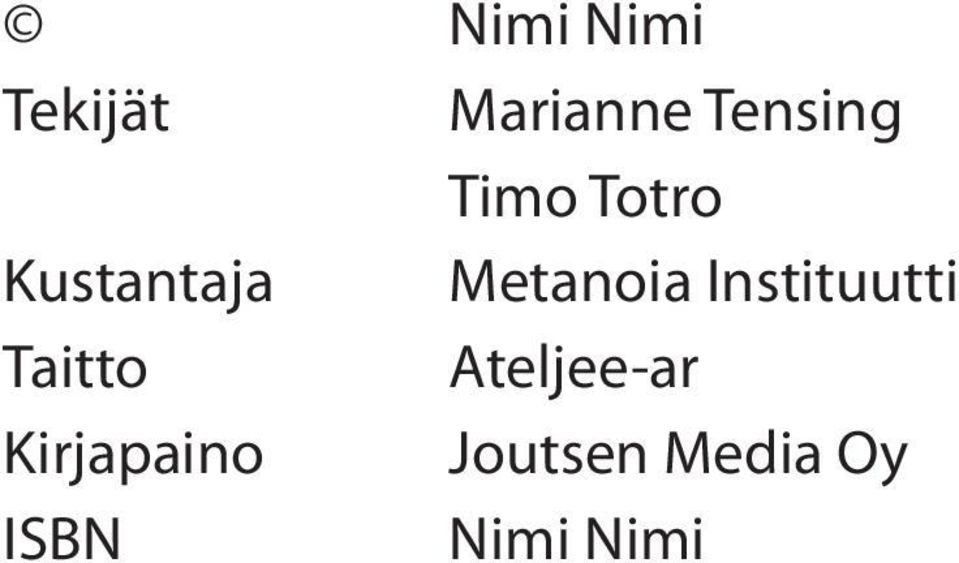 Instituutti Taitto Ateljee-ar