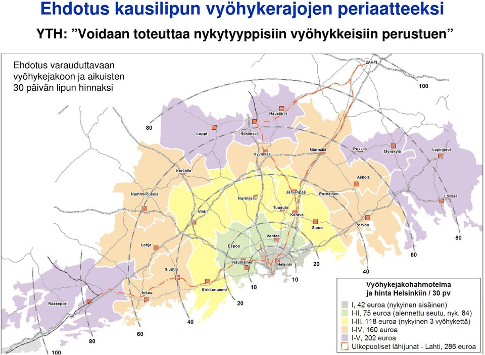 nykytyyppisiin vyöhykkeisiin perustuen