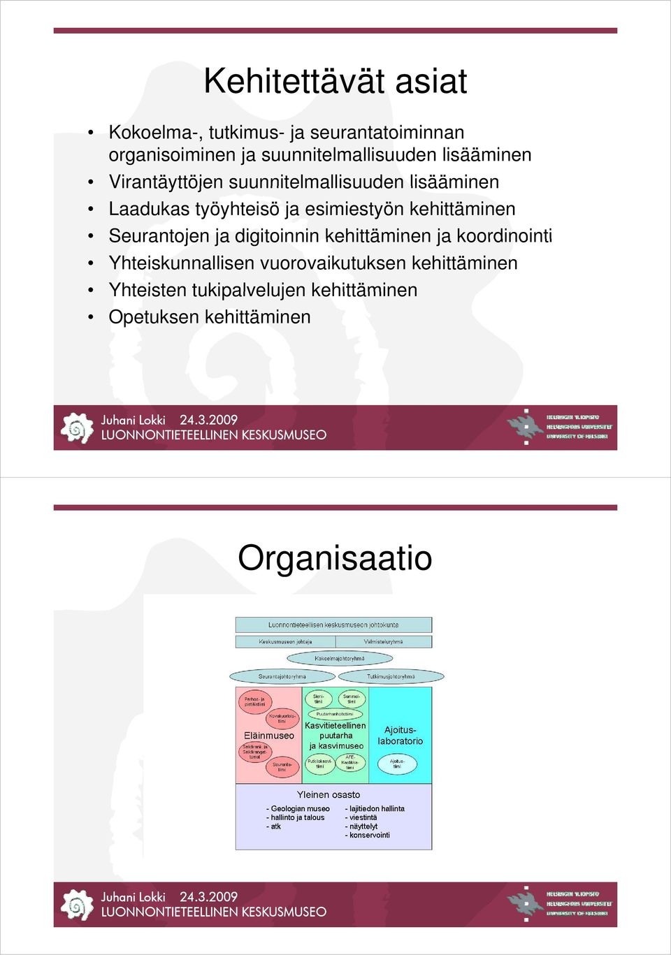 työyhteisö ja esimiestyön kehittäminen Seurantojen ja digitoinnin kehittäminen ja koordinointi