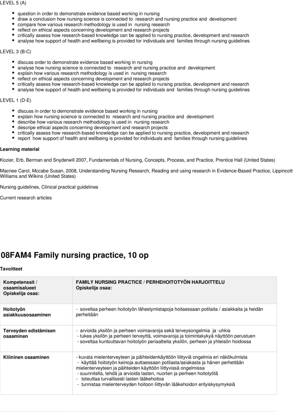 can be applied to nursing practice, development and research analyse how support of health and wellbeing is provided for individuals and families through nursing guidelines discuss order to