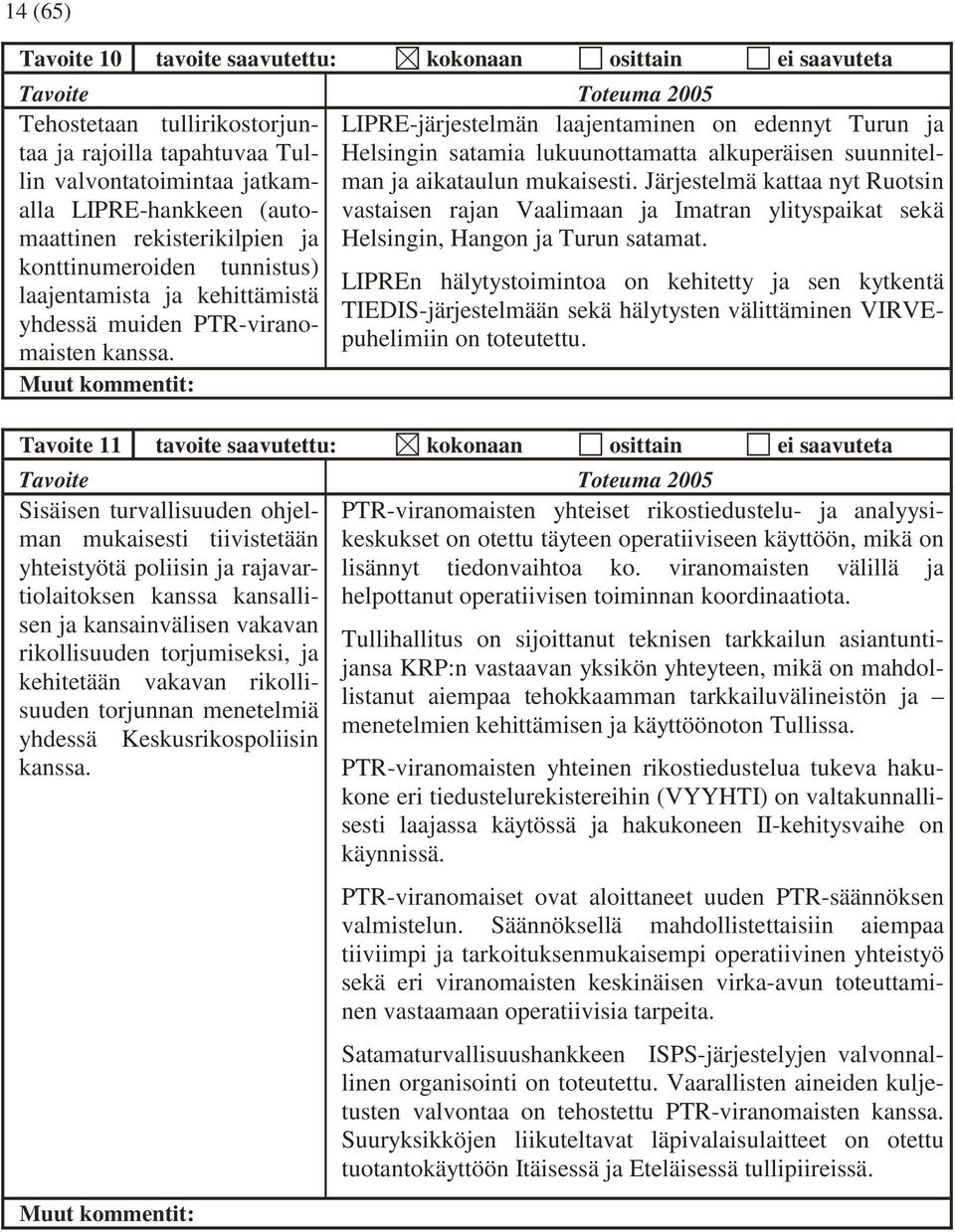 Järjestelmä kattaa nyt Ruotsin vastaisen rajan Vaalimaan ja Imatran ylityspaikat sekä Helsingin, Hangon ja Turun satamat.