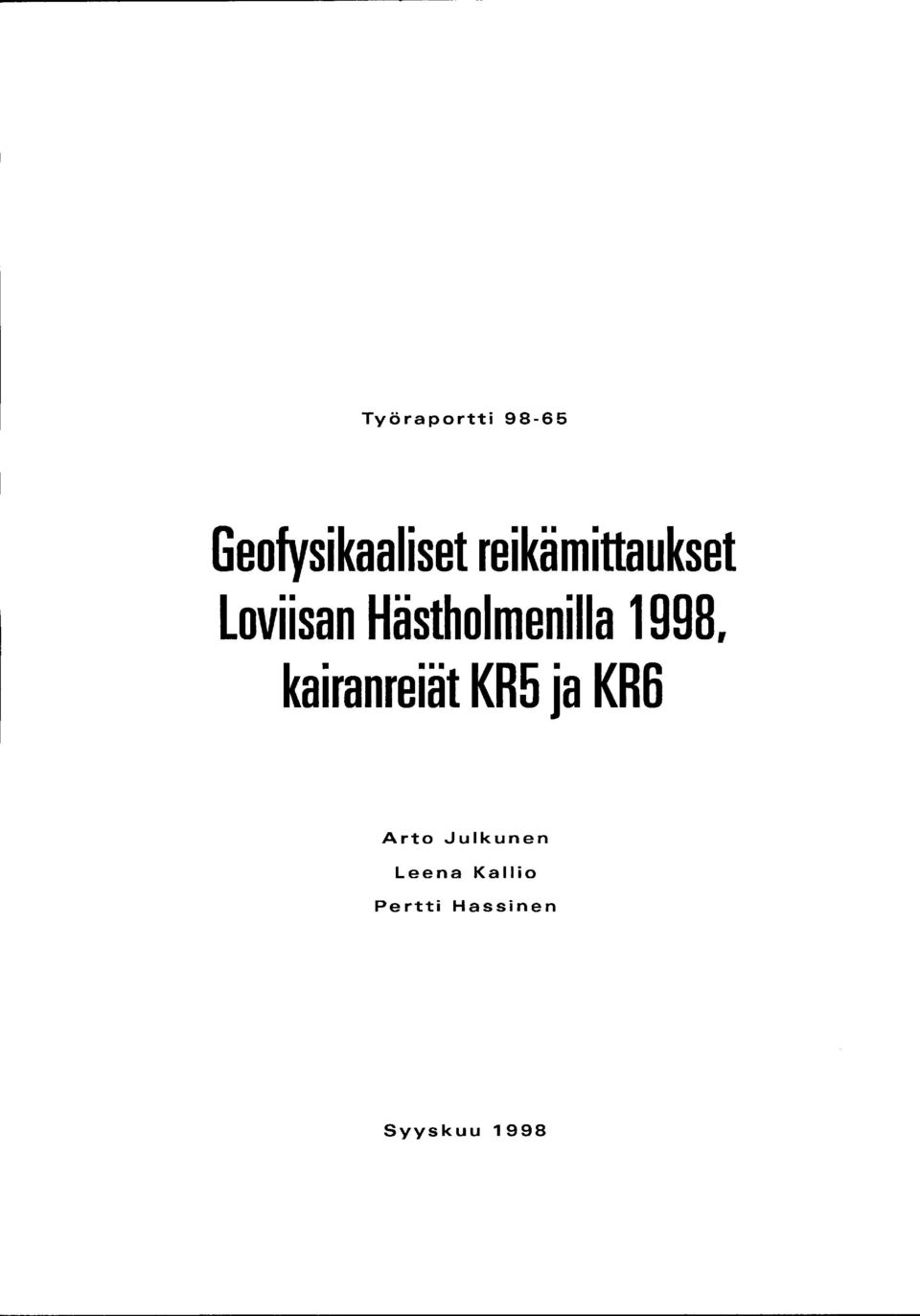 Hästholmenilla 998.