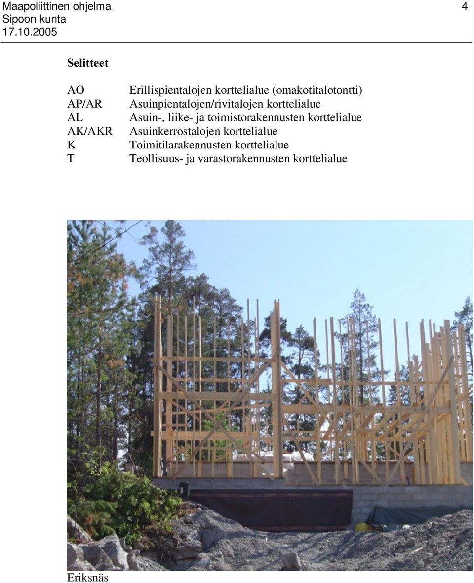 Asuin-, liike- ja toimistorakennusten korttelialue Asuinkerrostalojen