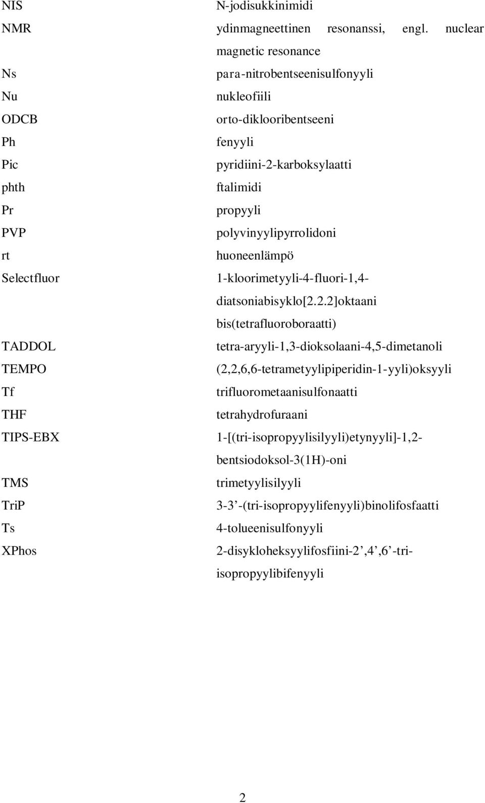 polyvinyylipyrrolidoni rt huoneenlämpö Selectfluor 1-kloorimetyyli-4-fluori-1,4- diatsoniabisyklo[2.