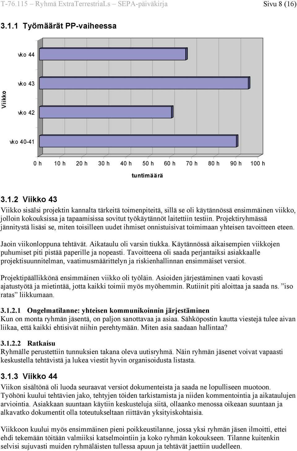 Käytännössä aikaisempien viikkojen puhumiset piti pistää paperille ja nopeasti.