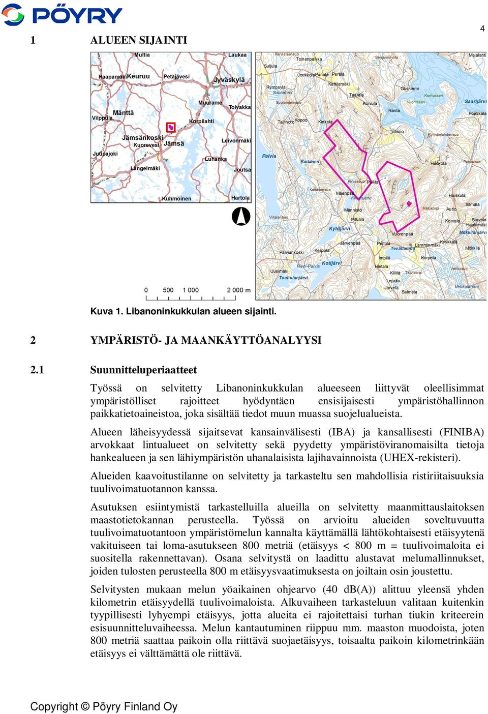 sisältää tiedot muun muassa suojelualueista.