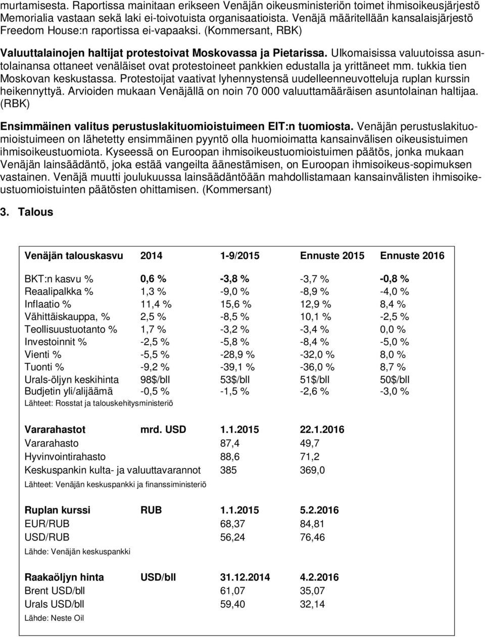 UIkomaisissa valuutoissa asuntolainansa ottaneet venäläiset ovat protestoineet pankkien edustalla ja yrittäneet mm. tukkia tien Moskovan keskustassa.