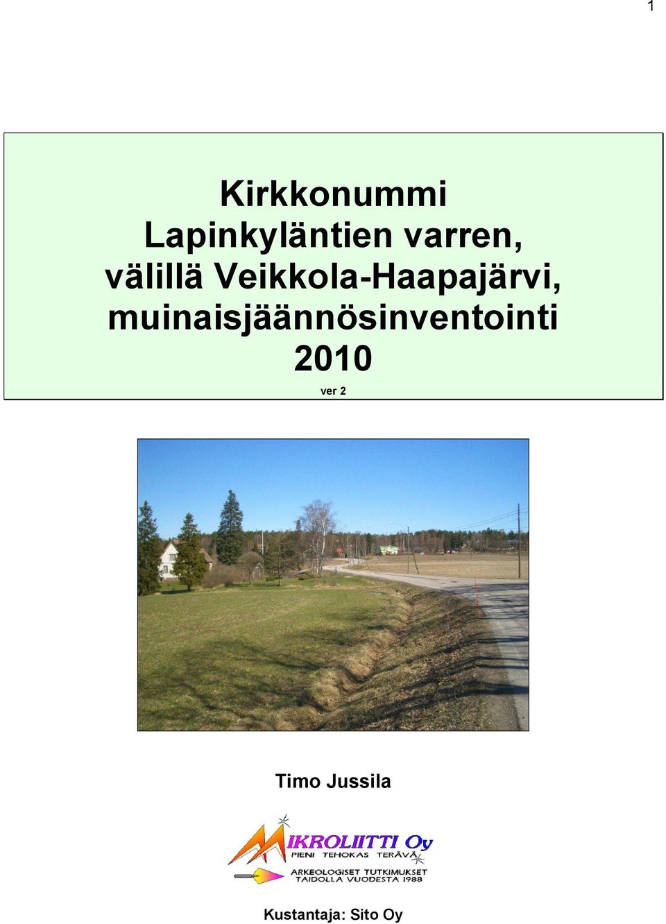 Veikkola-Haapajärvi,