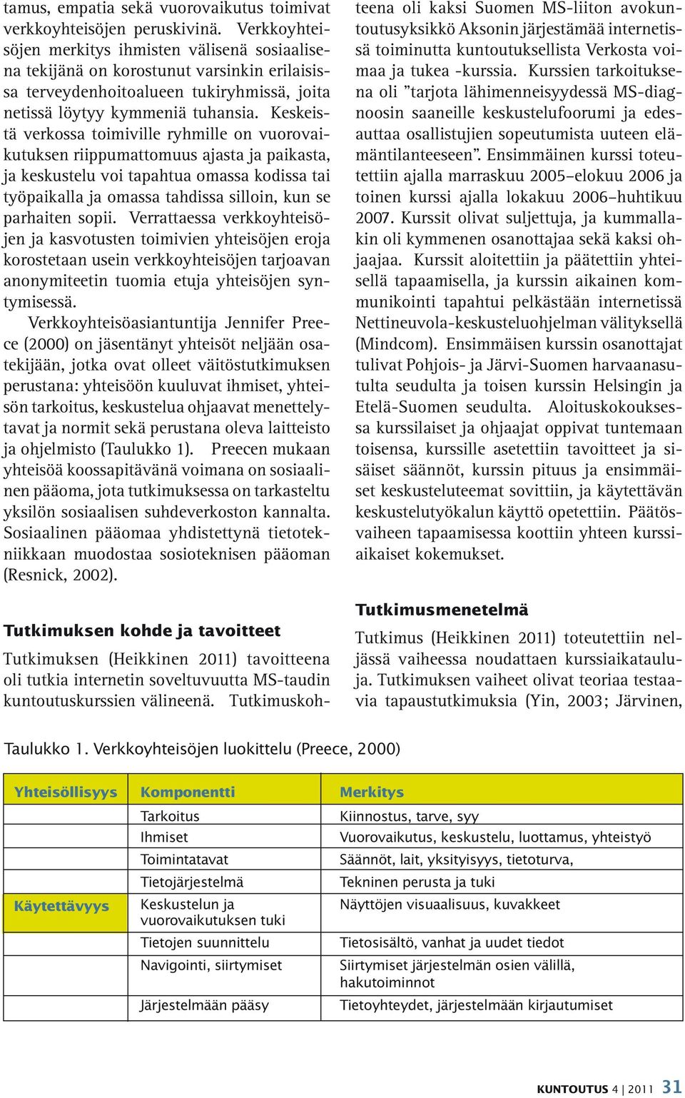 Keskeistä verkossa toimiville ryhmille on vuorovaikutuksen riippumattomuus ajasta ja paikasta, ja keskustelu voi tapahtua omassa kodissa tai työpaikalla ja omassa tahdissa silloin, kun se parhaiten