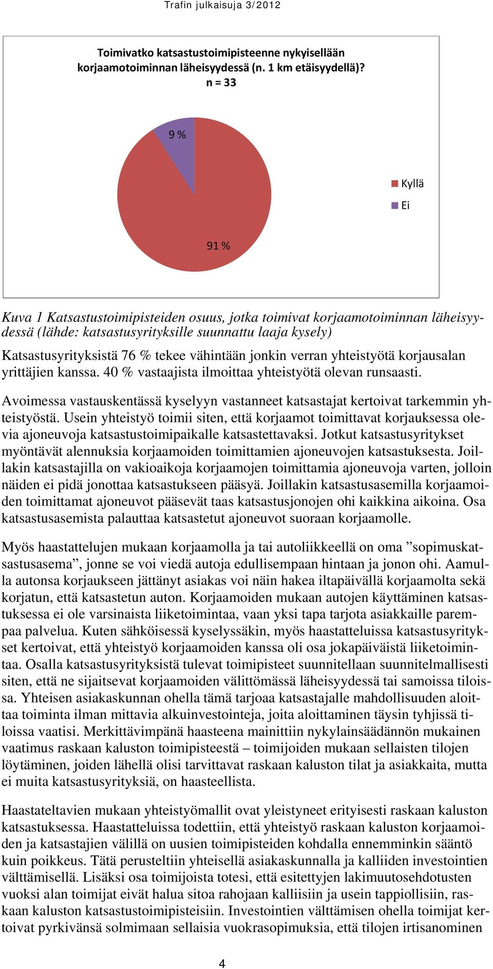 vähintään jonkin verran yhteistyötä korjausalan yrittäjien kanssa. 40 % vastaajista ilmoittaa yhteistyötä olevan runsaasti.