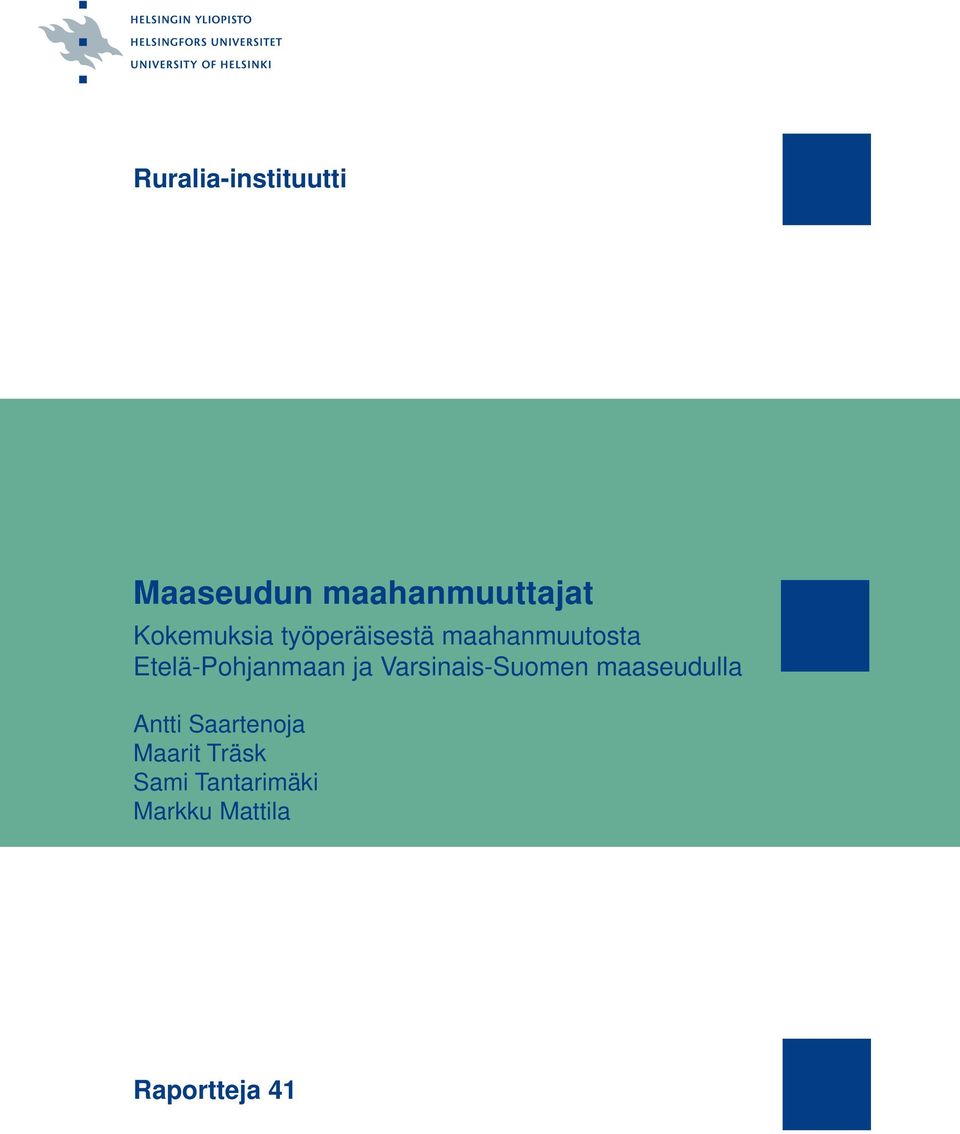 Etelä-Pohjanmaan ja Varsinais-Suomen maaseudulla