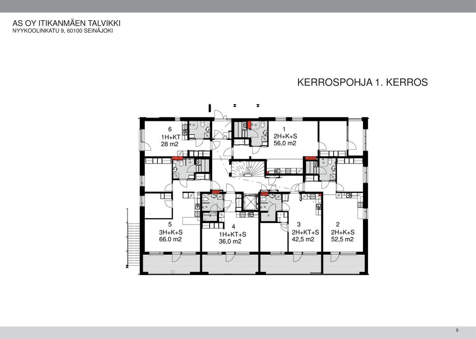 KERROS 6 1H+KT 28 m2 1 2H+K+S 56,0 m2 5