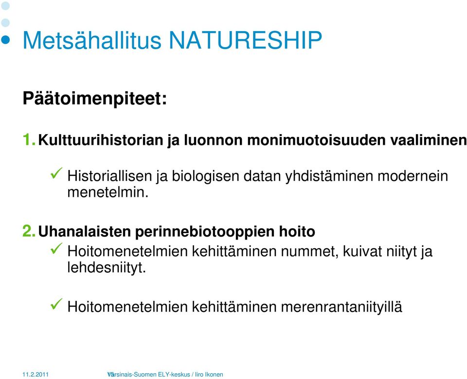 yhdistäminen modernein menetelmin. 2.