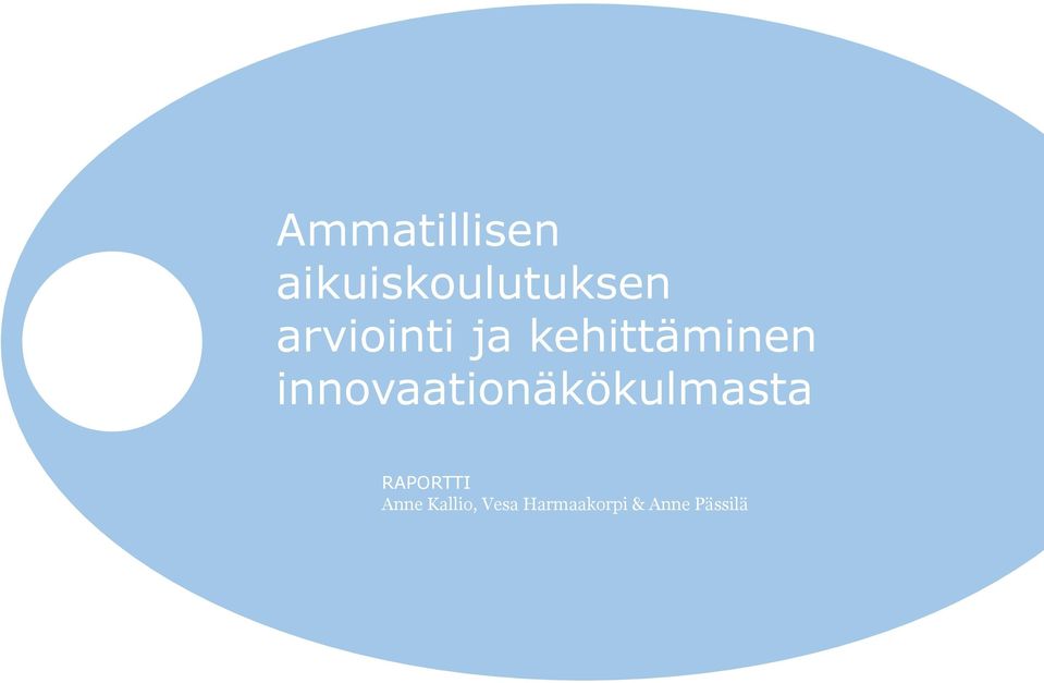 innovaationäkökulmasta RAPORTTI