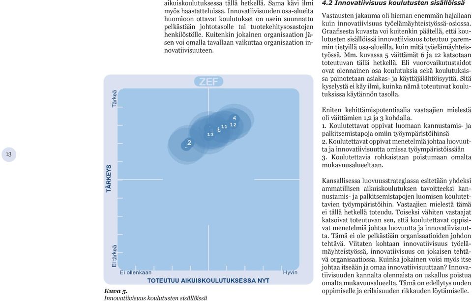 Kuitenkin jokainen organisaation jäsen voi omalla tavallaan vaikuttaa organisaation innovatiivisuuteen. 4.