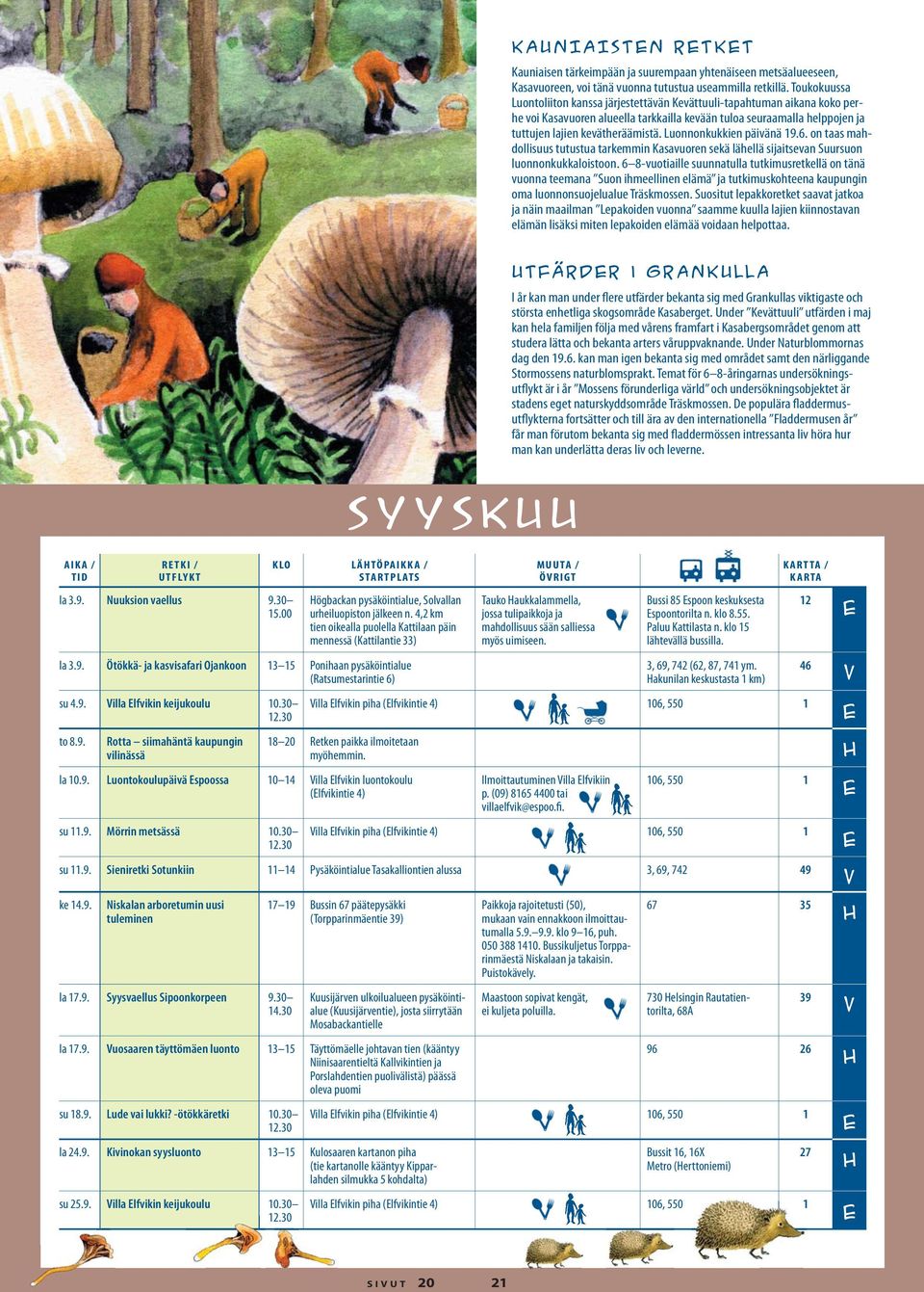 Luonnonkukkien päivänä 19.6. on taas mahdollisuus tutustua tarkemmin Kasavuoren sekä lähellä sijaitsevan Suursuon luonnon kukkaloistoon.