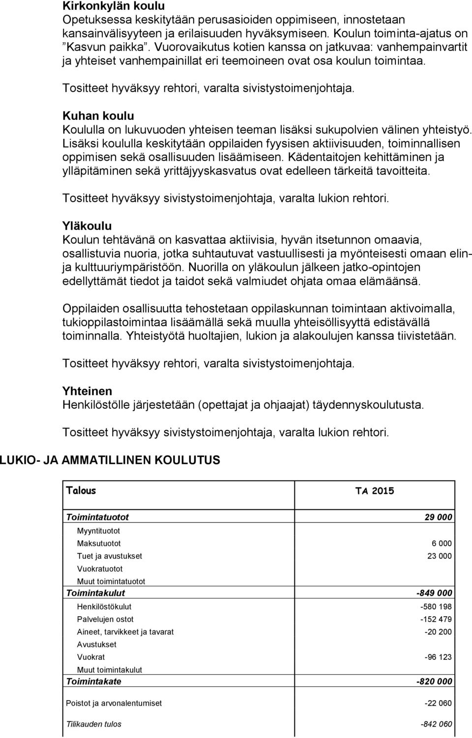 Kuhan koulu Koululla on lukuvuoden yhteisen teeman lisäksi sukupolvien välinen yhteistyö.