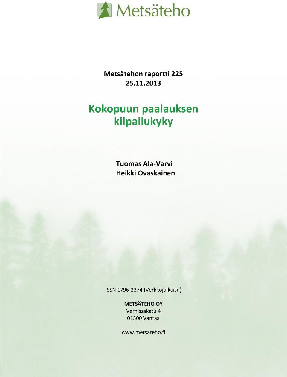 Ala-Varvi Heikki Ovaskainen ISSN 1796-2374