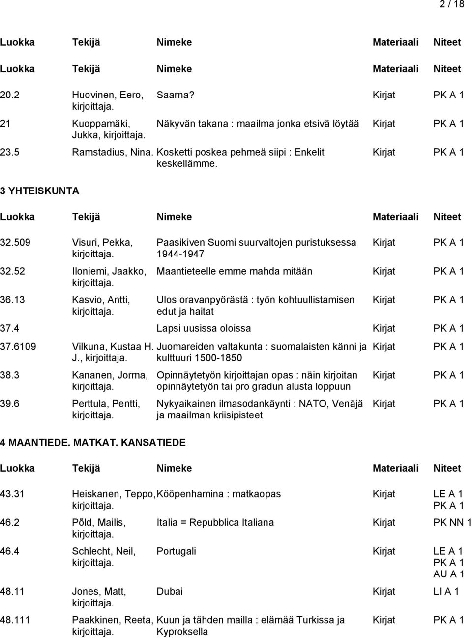 13 Kasvio, Antti, Paasikiven Suomi suurvaltojen puristuksessa 1944-1947 Maantieteelle emme mahda mitään Ulos oravanpyörästä : työn kohtuullistamisen edut ja haitat 37.4 Lapsi uusissa oloissa 37.