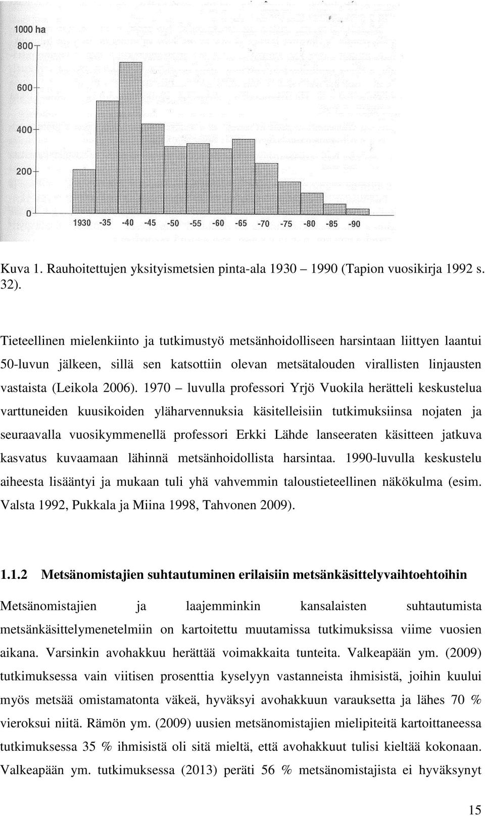 1970 luvulla professori Yrjö Vuokila herätteli keskustelua varttuneiden kuusikoiden yläharvennuksia käsitelleisiin tutkimuksiinsa nojaten ja seuraavalla vuosikymmenellä professori Erkki Lähde