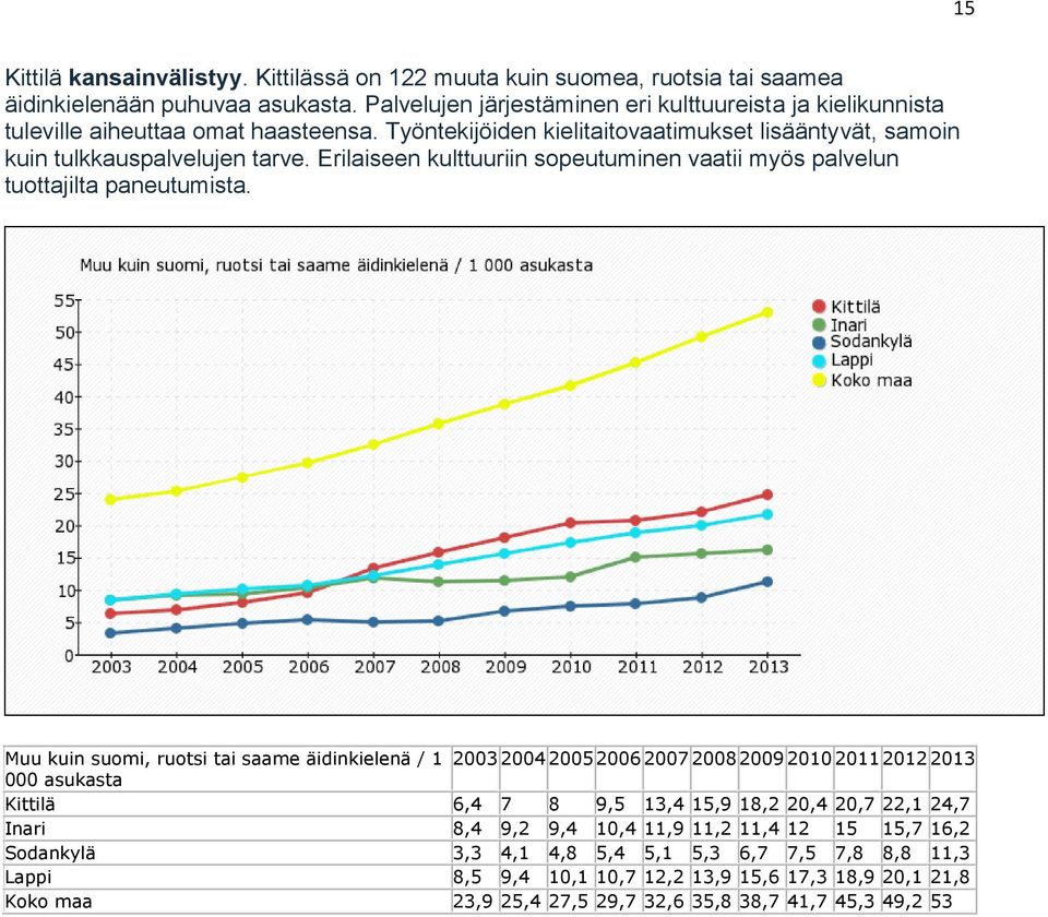 Erilaiseen kulttuuriin sopeutuminen vaatii myös palvelun tuottajilta paneutumista.