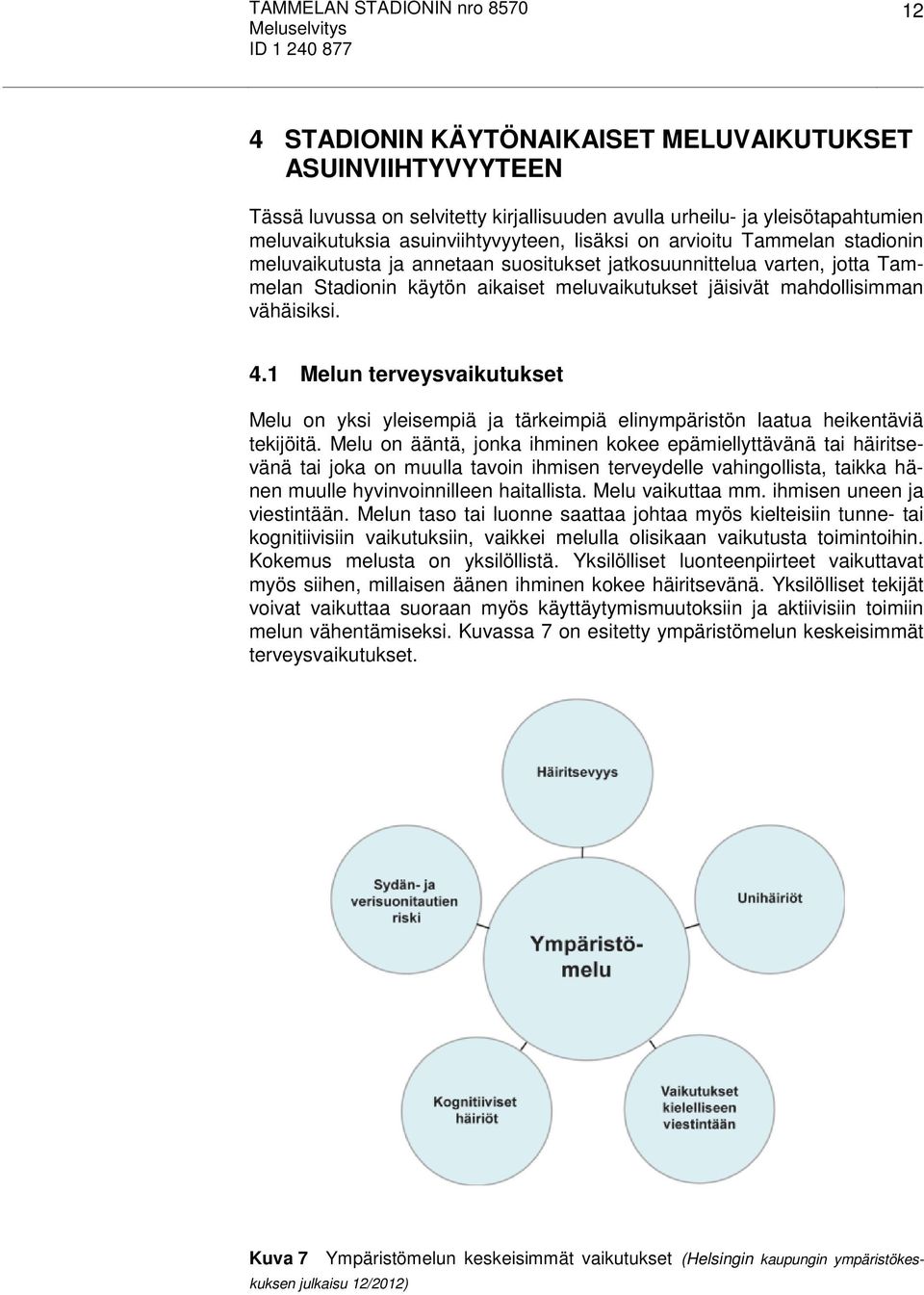 1 Melun terveysvaikutukset Melu on yksi yleisempiä ja tärkeimpiä elinympäristön laatua heikentäviä tekijöitä.