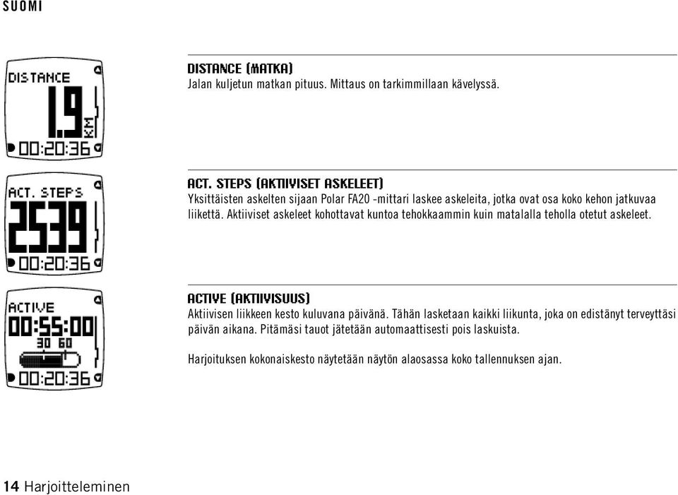 Aktiiviset askeleet kohottavat kuntoa tehokkaammin kuin matalalla teholla otetut askeleet.