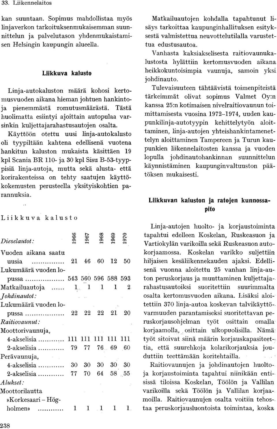 Tästä huolimatta esiintyi ajoittain autopulaa varsinkin kuljettajarahastusautojen osalta.