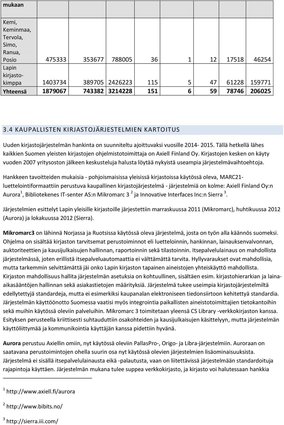 Tällä hetkellä lähes kaikkien Suomen yleisten kirjastojen ohjelmistotoimittaja on Axiell Finland Oy.